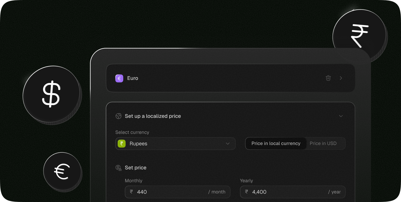 Preview of multy currency configuration tab